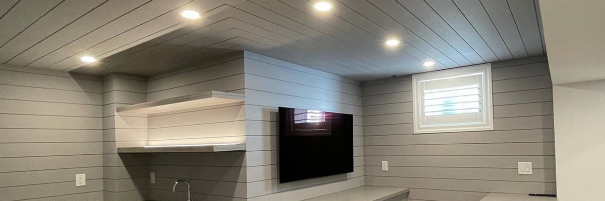 Bead Board Installation & Cabinetry